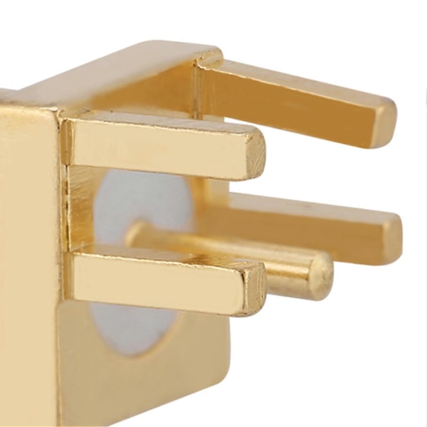 10 stk. Messing SMA Hun Base Socket Jack PCB Mount 50 Ohm RF Konnektorer