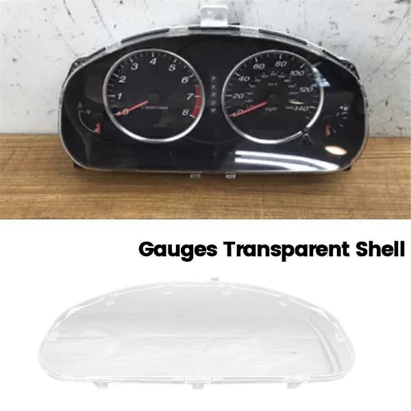 Bilinstrumentpanel Hastighetsmätare Ram Skydd för 6 2002-2007 GJ6A55447 GJ6A-55-447 Mätare Transparent Skal