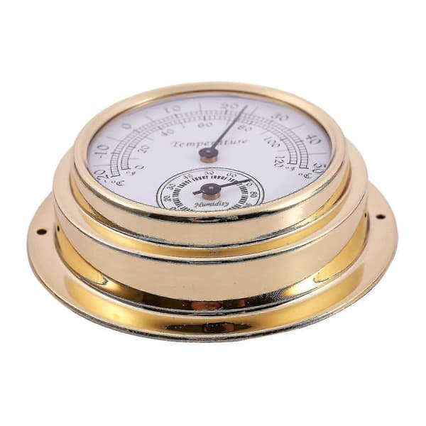 Termometer, Hygrometer, Barometer, Klocka - 2-i-1 Väderstationsmätare