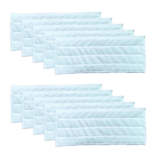 10-pack Mikrofiber Rengöringspads Kompatibla för 2.633-132.0 Panni Mop Per Pulizia KV4, KV4 Premium, WV2 KV2 Premium