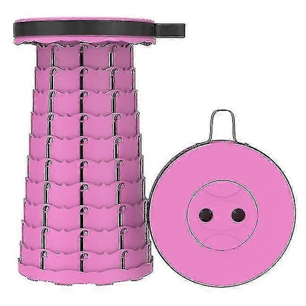 Opgraderet Version Foldbar Skammel, Teleskopisk Skammel Til Alle pink