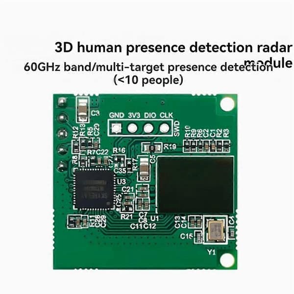 LD6001B 60GHz MmWave Radarsensor Høy Presisjon Multi-Mål 3D Menneskelig Tilstedeværelsessensormodul
