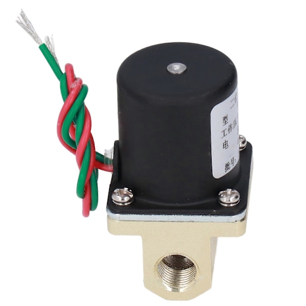Magnetventil Messing Præcisionsstøbemateriale Split Design 2 Positioner 2 Vejs Gevind Gate Switch til Gas Væske AC 36V