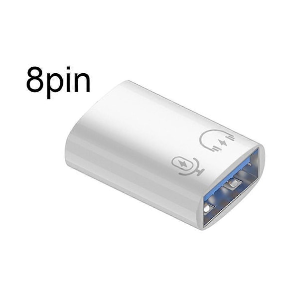 2-i-1 USB-minne Laddningsdataadapter 5 Gbps Hög Hastighet Stabil Överföring 8-Pin till USB 3.0 Adapter