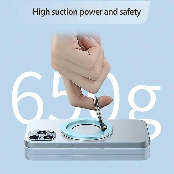 Magnetisk Mobiltelefon Ringholder - Magnetisk Ringholder, Magnet Ringgrep blue