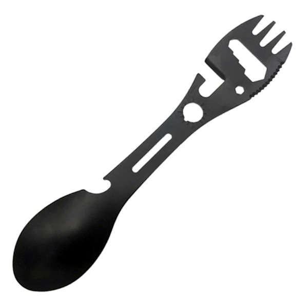 Multifunksjonell Spork Sklisikkert Håndtak Varmebestandig Dobbel Ende Anti-skålding 10 i 1 Multifunksjonell Spork Husholdningsartikkel