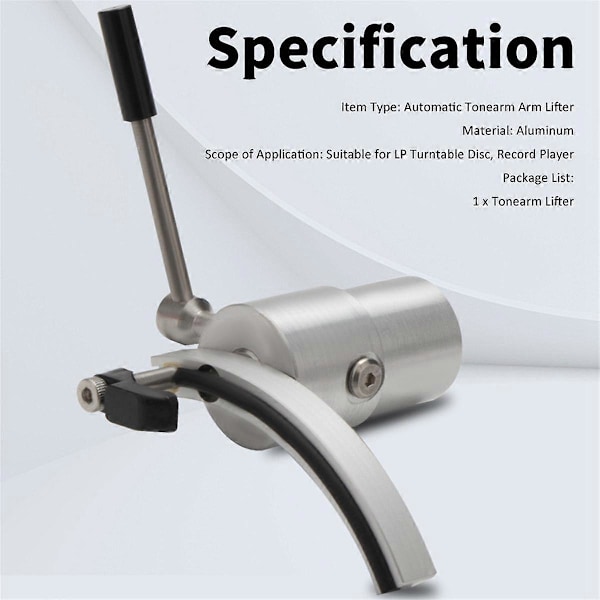 Tonearmsarmløfter for LP Platespiller Opptaker DISC Vinyl Phono HiFi Audio DIY Tilbehør