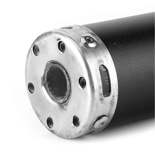 Rustfri Stål Udstødningspotte Lyddæmper 20mm/0.8in Modificerede Dele til 2 Takts Motorcykel Sort
