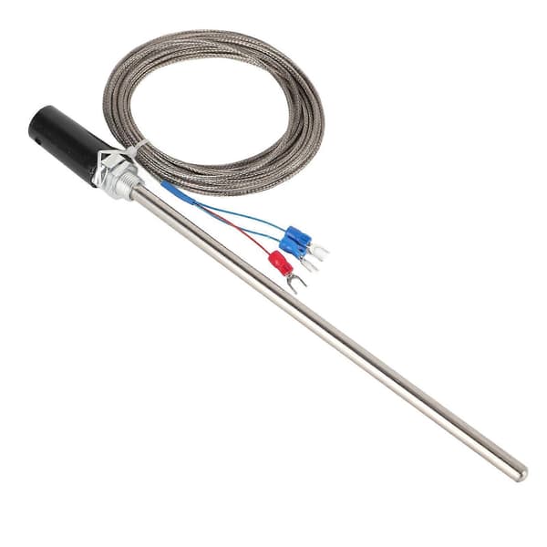 M12 Probe Termoelement PT100 Temperaturfølerprobe i rustfritt stål 200mm 0-400C5m