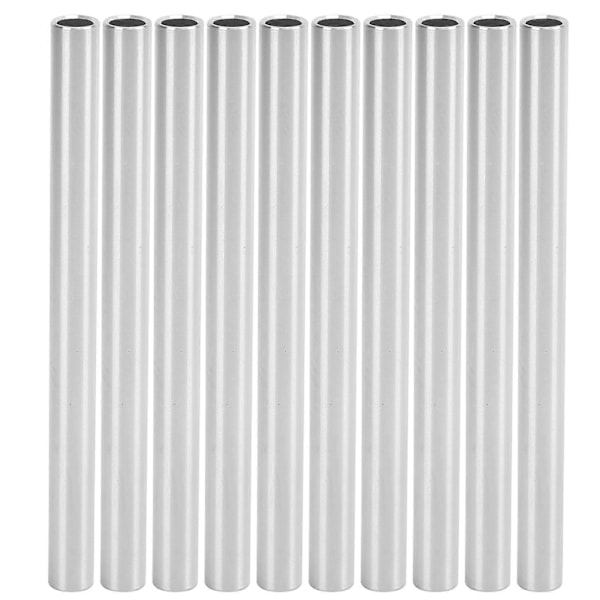 10 st Aluminiumrör Slösa Rör Rakt Rör 8x6mm 3,9 tum Längd Tillbehör 6100?0608?0100