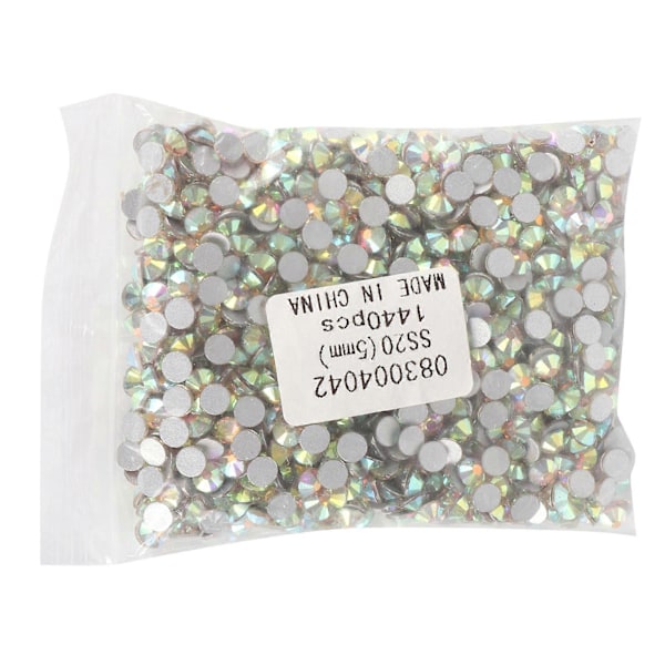 1440 stk Rhinestones Skinnende Hotfix Flatback Bred Anvendelse DIY Negl Rhinestones for Håndverk AB Farge