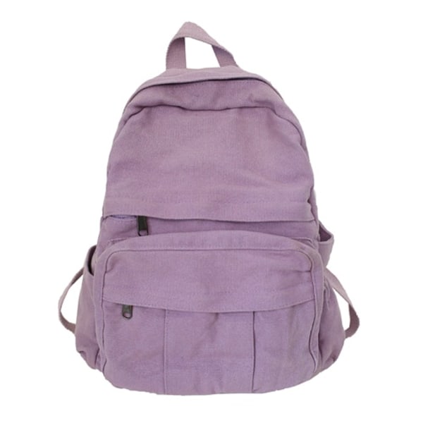 Retro Casual Ryggsäck Dam Resväska Mode Stor Kapacitet Ryggsäck purple