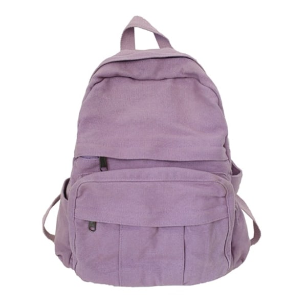 Retro Casual Ryggsäck Kvinnor Resväska Mode Stor kapacitet Ryggsäck purple