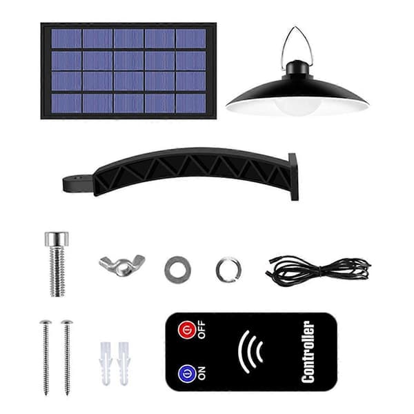 Solcellsdriven Hängande LED Solarlampa Vattentät Utomhuslampa Gård Trädgårdsdekoration Belysning A