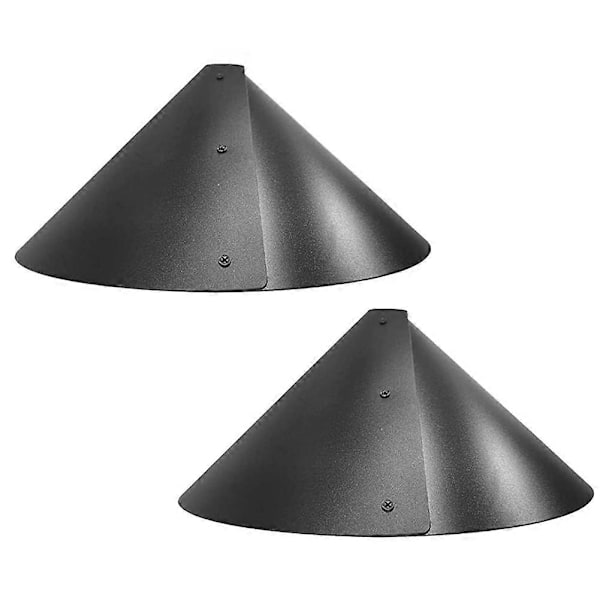 2-pack 48 cm Vikbar Ekorrbaffel för Fågelmatarstång, Ekorrskydd för Fågelmatare