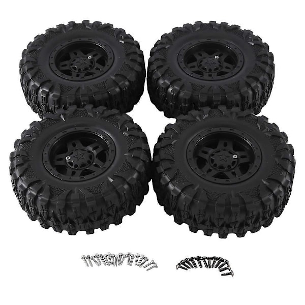 4 STK 120mm 2.2 Beadlock Fælgbælte Dæksæt til 1/10 RC Crawler Bil Axial SCX10 Wraith Capra RR10 RBX10 TRX4