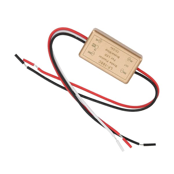 LF?100C Bil LED Lysstyringsmodul Kontakt Relæ Blinklys Nem Installation 12?24V