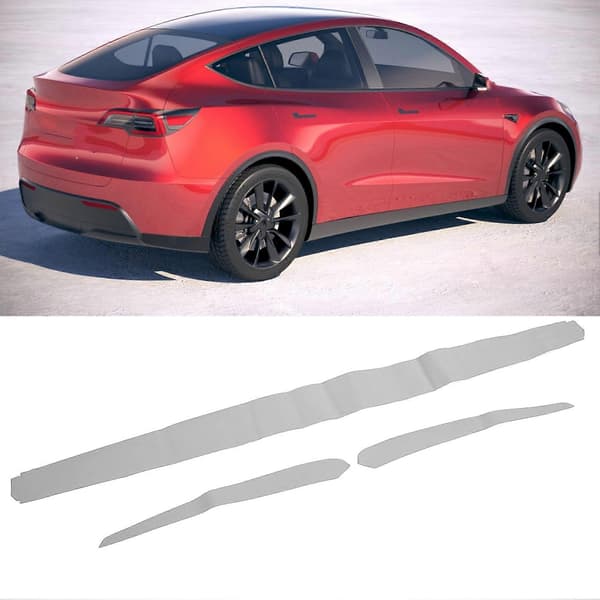 Interiør Dørpanel List Trim Myk Semsket Dash Wrap Erstatning for Tesla Model 3 Y 2019 til 2023 Grå