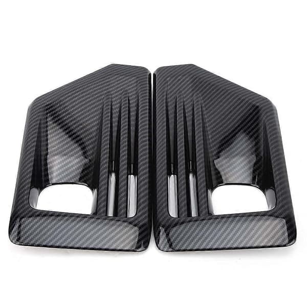 2st Kolfibertextur ABS Dekorativ Främre Dimljusskydd Trim Passar Toyota RAV4 2019