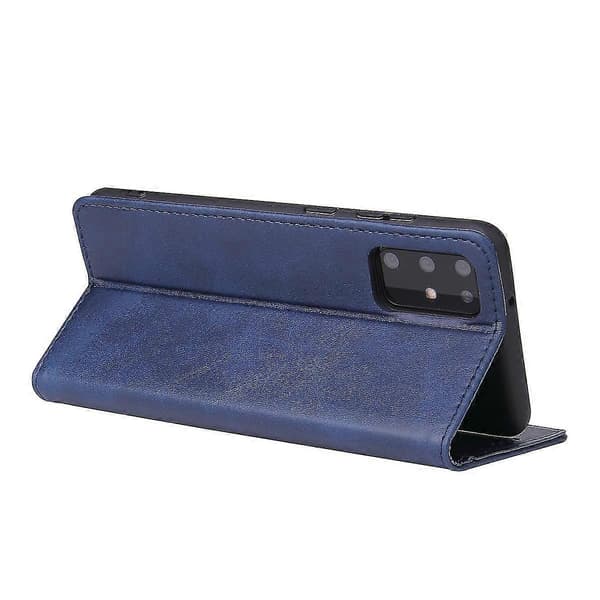 Samsung S20 Lær Mobiltelefondeksel Blue
