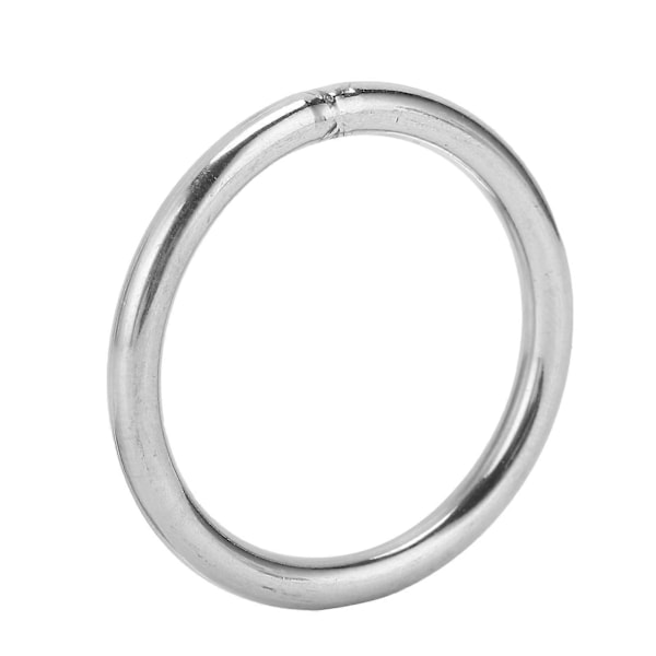 10 st Svetsade Runda Ringar Rostfritt Stål Multifunktionella för Camping Bälte Rigging 4x40mm