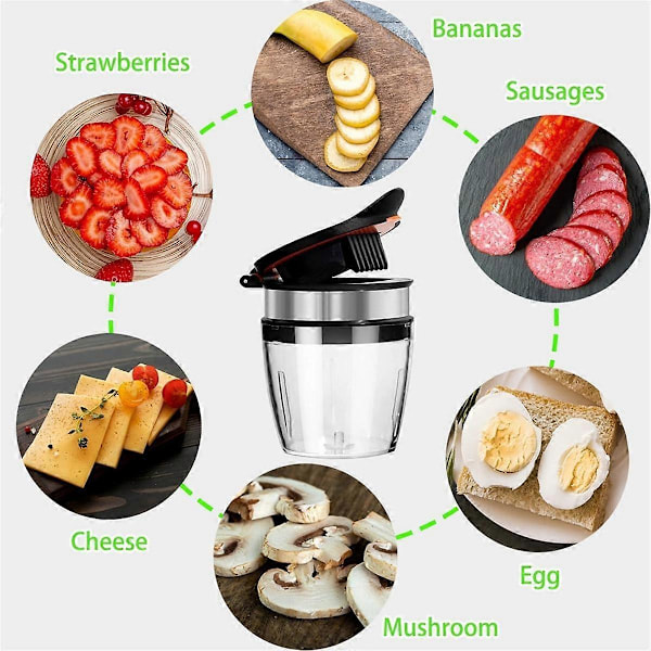 Äggskivare Fruktskivare Kopp Bananskivare Rostfritt Stål Jordgubbsskärare, Fruktskivare Snabb Frukttillverkning Grönsak