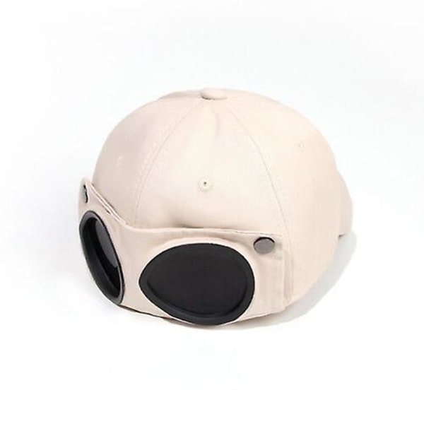 Cykling Keps Hatt Glasögon beige