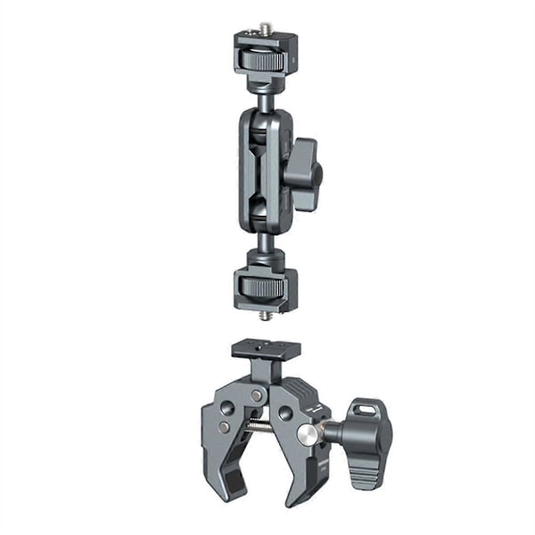 Multifunktionell Krabbklo Superklämma med Bas Kraftfull Fixerad Klämma för DSLR Kamera Monitorer Mikrofon LED-lampor-A