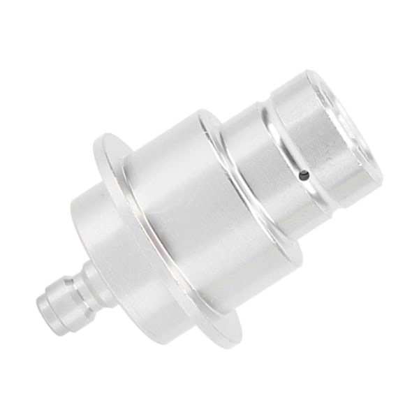 CO2 Adapter Aluminiumlegering 0,3in Hurtig Afbrydelse Slidstærk Høj Hårdhed Sodavandsmaskine Konnektor Sølv