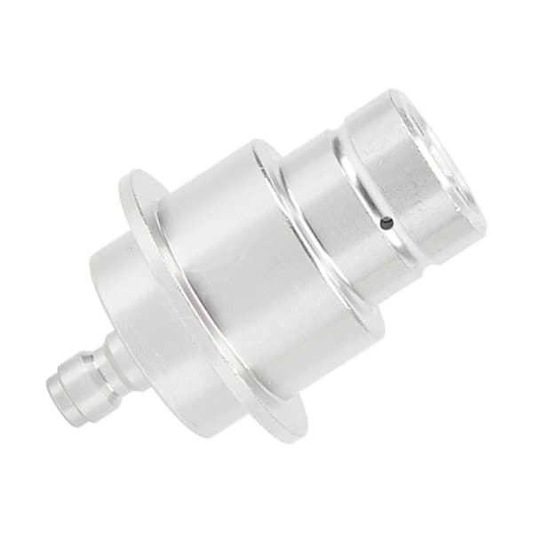 CO2 Adapter Aluminiumlegering 0.3in Snabbkoppling Slitstark Hög Hårdhet Sodamaskinkoppling Silver