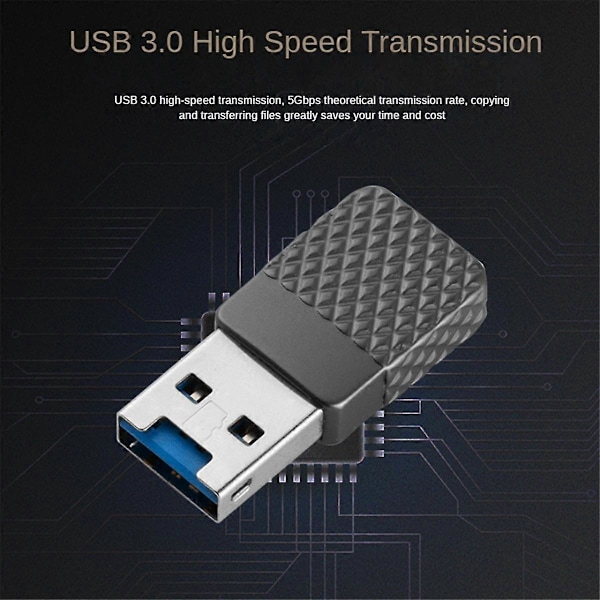 USB 3.0 Minneskortläsare Adapter TF Kortläsare för Kort/TF Kortläsare Adapter PC Dator Laptop