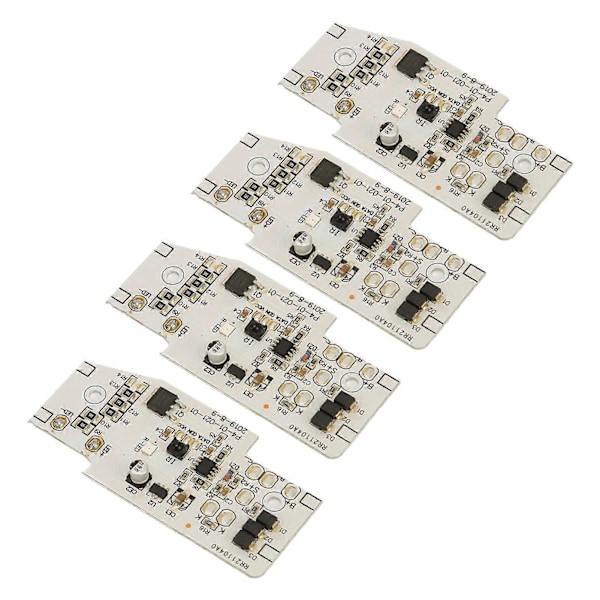 4 stk. Solcellelampe Kontrollkort LED Lyskontrollmodul for 3.2V 3.7V 6.4V 7.4V 11.1V 12.8V Batteri