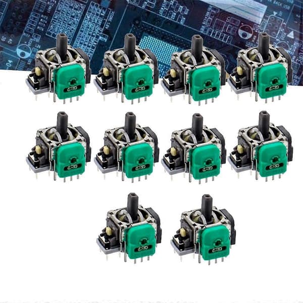 10 stk. /S Hall Elektromagnetisk Joystick til /X Spillekonsol Hall Joystick Sensor Potentiometer