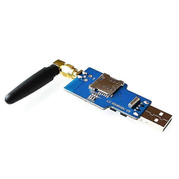 USB till GSM Seriell GPRS SIM800C Modul Bluetooth Datorstyrning + Antenn