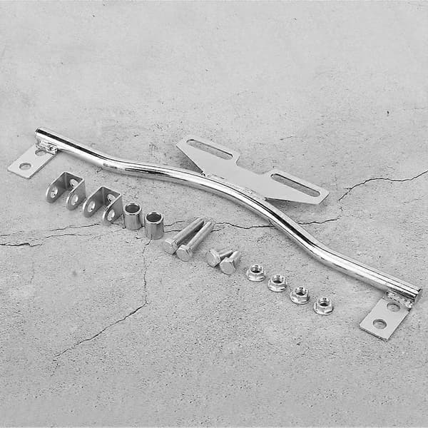 Motorcykelfrontbågefäste i aluminiumlegering Dimljusmonteringsstöd Passar HondaSilver