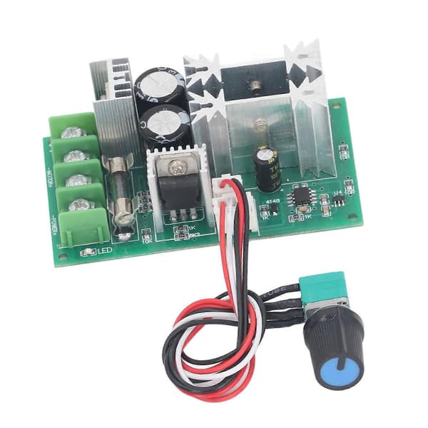 DC Motor Guvernør 12V 24V 36V 48V Høy Effekt PWM Hastighetskontroll Bryter Regulator Modul 10?60V Input L0577K