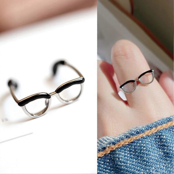 Damringar Smidig Öppning Flickor Justerbar Glasögonform Fingerring för Daglig Användning
