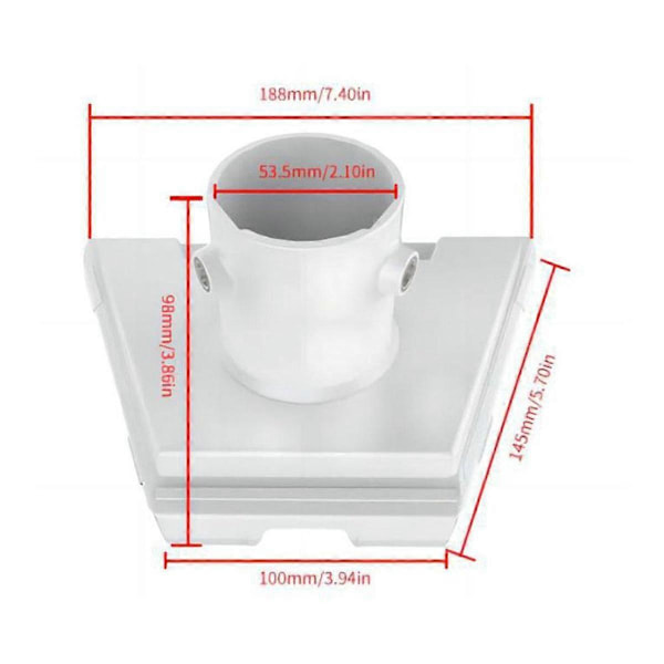 1 sett for Gen3 Takveggfeste Veggmontert Koblingsstangfeste, Takadapterholder Metallkobling (B)