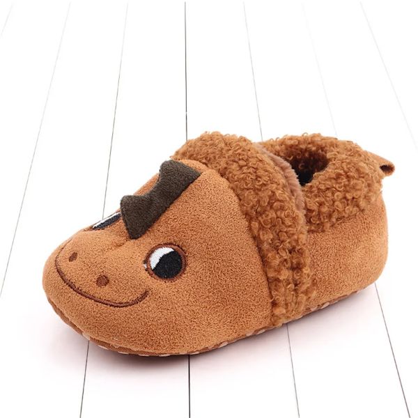 Babyskor Bedårande Bebistofflor Småbarn Baby Pojke Flicka Stickade Spjälsängsskor Söta Tecknade Halkfria Första Steg Babystofflor Style 4 13-18 Months
