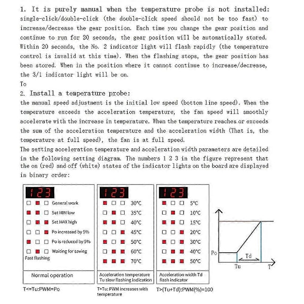 Temperaturkontrollmodul Enkel 12V DC PWM 2-3 Tråds Fläkt Temperaturkontroll Guvernör Dator