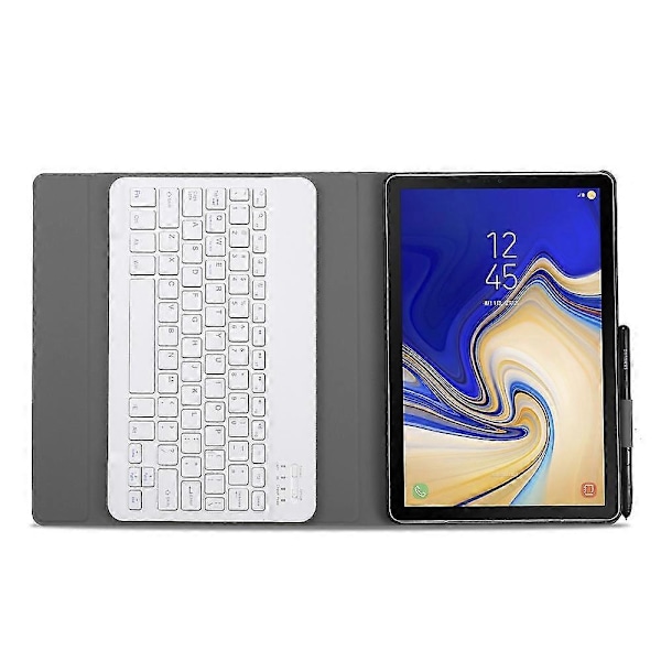 A510 Bluetooth-näppäimistö PU-kotelo Galaxy Tab A 10.1 (2019) T510 -tabletille, kulta Gold