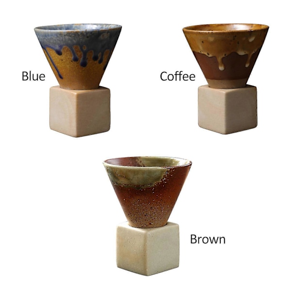 Mugg Kopp Japansk Stil Grov Keramik Tratt Tekopp Kreativ 200ml Hem Picknick Dricksredskap Tratt Kaffemugg Coffee
