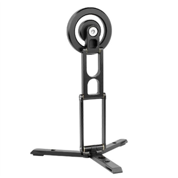 Vikbart Magnetiskt Tripod Telefonstativ Smartphone Skrivbordshållare för 15 14 13 12 Magnetstativ