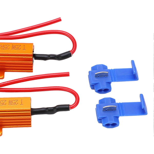 2 sett 25W 25 LED Motstandsdekoder Anti-korrupsjon Holdbar Lastindikator Motstand
