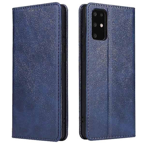 Samsung S20 Läder Mobiltelefonfodral Blue