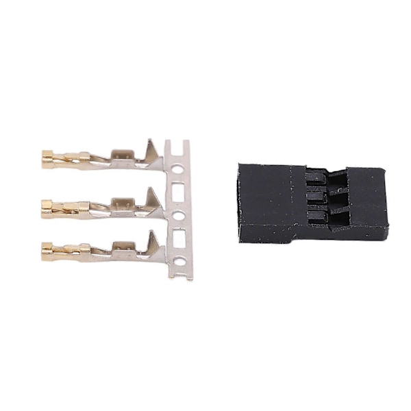 100 stk. 11.010 Hann JR Plugg DIY JR Pin Kit Gullbelegg JR Kontakt for Elektronisk Utstyr