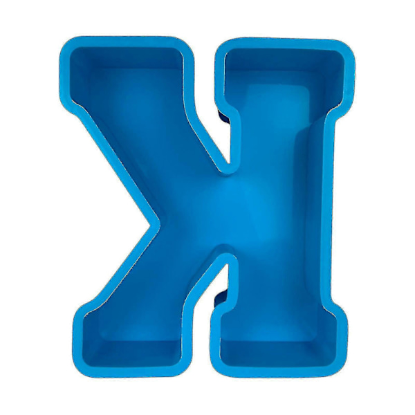 Alphabet Kagebageform Engelsk Bogstav Silikoneform 3d Alfabet Bogstav K