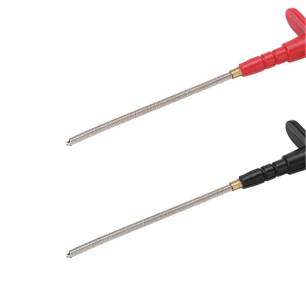 2 stk. Testprobe Krogklemme PA Kobber Rustfrit Stål Fleksible Testklemmer til Automatiske Reparationer
