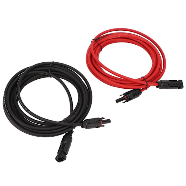 1 pari 12AWG aurinkopaneelijohtoa liittimellä aurinkosovittimen jatkojohto aurinkosähköjärjestelmään 2 metriä