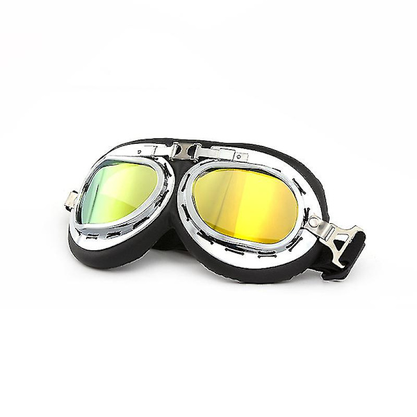 Hundglasögon Retro Harley Hund Ögonskydd Solglasögon Polariserade Solglasögon Med Justerbara Elastiska Remmar För Små Stora Mellanstora Hundar Yellow